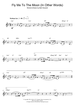 page one of Fly Me To The Moon (In Other Words) (Clarinet Solo)