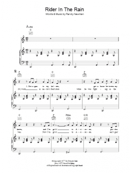 page one of Rider In The Rain (Piano, Vocal & Guitar Chords)