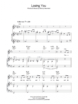 page one of Losing You (Piano, Vocal & Guitar Chords)