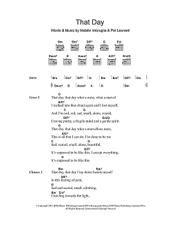 page one of That Day (Guitar Chords/Lyrics)