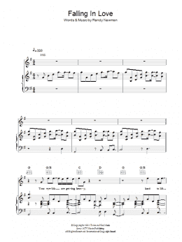 page one of Falling In Love (Piano, Vocal & Guitar Chords)