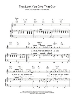 page one of That Look You Give That Guy (Piano, Vocal & Guitar Chords)