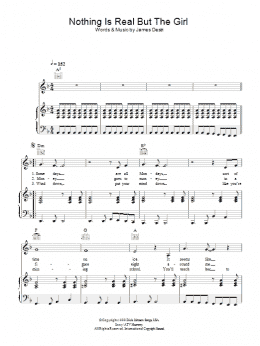page one of Nothing Is Real But The Girl (Piano, Vocal & Guitar Chords)