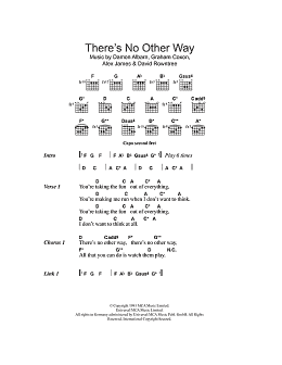 page one of There's No Other Way (Guitar Chords/Lyrics)