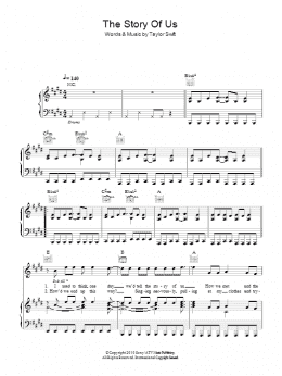 page one of The Story Of Us (Piano, Vocal & Guitar Chords)