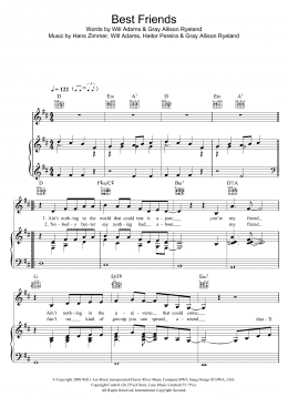 page one of Best Friends (From Madagascar 2) (Piano, Vocal & Guitar Chords)