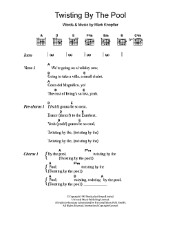 page one of Twisting By The Pool (Guitar Chords/Lyrics)