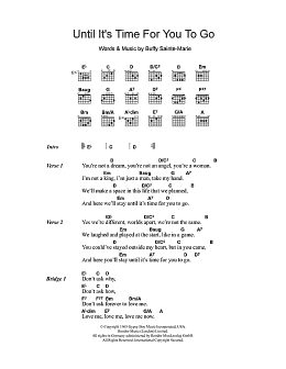 page one of Until It's Time For You To Go (Guitar Chords/Lyrics)
