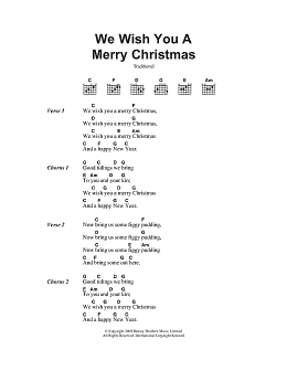 page one of We Wish You A Merry Christmas (Guitar Chords/Lyrics)