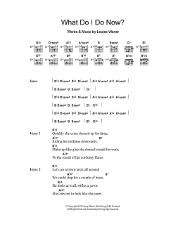 page one of What Do I Do Now? (Guitar Chords/Lyrics)