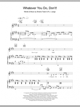 page one of Whatever You Do, Don't! (Piano, Vocal & Guitar Chords)