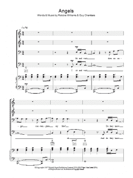 page one of Angels (arr. Christopher Hussey) (TTBB Choir)