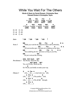 page one of While You Wait For The Others (Guitar Chords/Lyrics)