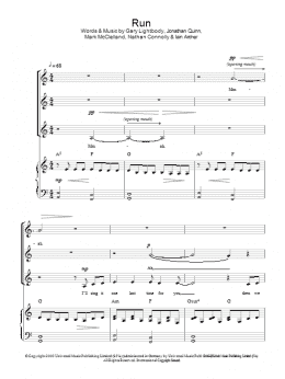 page one of Run (arr. Jeremy Birchall) (SSA Choir)
