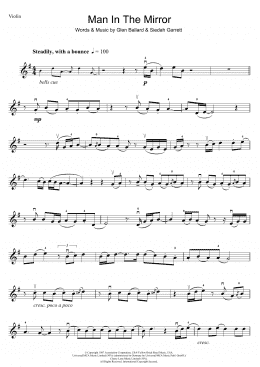 page one of Man In The Mirror (Violin Solo)