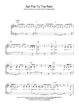 page one of Set Fire To The Rain (Easy Piano)