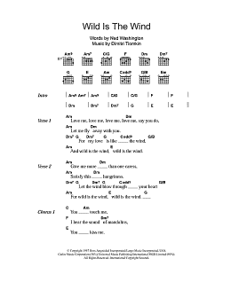 page one of Wild Is The Wind (Guitar Chords/Lyrics)