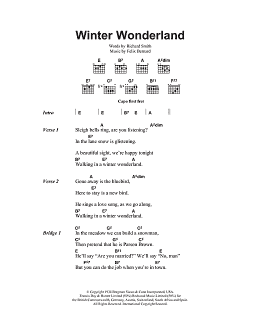 page one of Winter Wonderland (Guitar Chords/Lyrics)