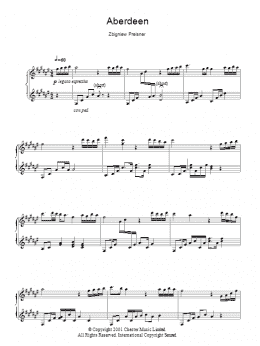 page one of Aberdeen (Piano Solo)