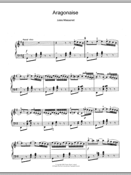 page one of Aragonaise (Piano Solo)