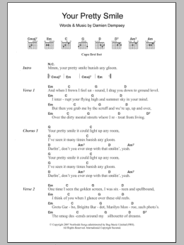 page one of Your Pretty Smile (Guitar Chords/Lyrics)