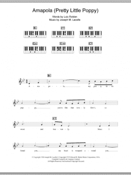 page one of Amapola (Pretty Little Poppy) (Piano Chords/Lyrics)