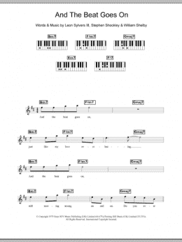 page one of And The Beat Goes On (Piano Chords/Lyrics)