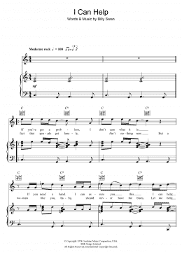 page one of I Can Help (Piano, Vocal & Guitar Chords)