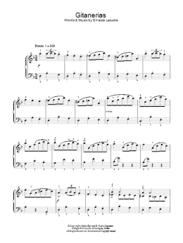 page one of Gitanerias (Piano Solo)