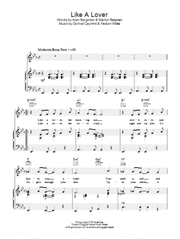 page one of Like A Lover (Piano, Vocal & Guitar Chords)