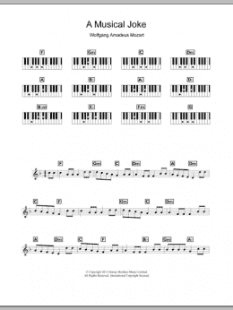 page one of A Musical Joke (Piano Chords/Lyrics)