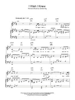 page one of I Wish I Knew (Piano, Vocal & Guitar Chords)