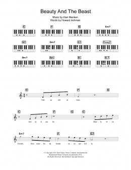page one of Beauty And The Beast (Keyboard (Abridged))