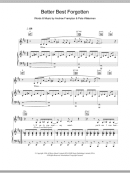 page one of Better Best Forgotten (Piano, Vocal & Guitar Chords)