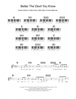 page one of Better The Devil You Know (Keyboard (Abridged))