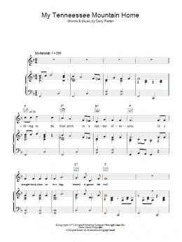 page one of My Tennessee Mountain Home (Piano, Vocal & Guitar Chords)