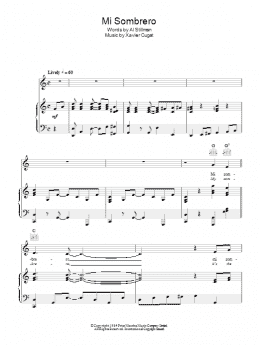 page one of My Sombrero (Piano, Vocal & Guitar Chords)