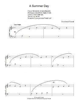 page one of A Summer Day (Piano Solo)
