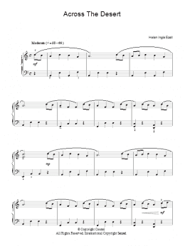 page one of Across The Desert (Piano Solo)