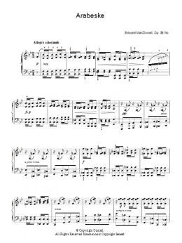 page one of Arabeske (Piano Solo)