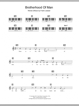 page one of Brotherhood Of Man (Piano Chords/Lyrics)