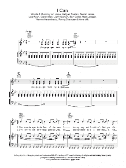 page one of I Can (Piano, Vocal & Guitar Chords)