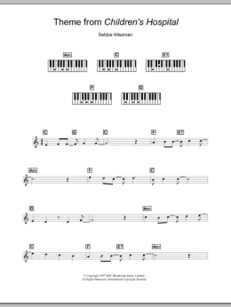 page one of Theme from Children's Hospital (Piano Chords/Lyrics)