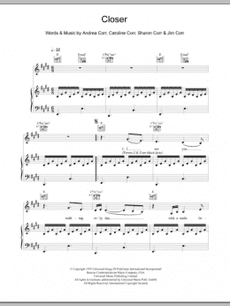page one of Closer (Piano, Vocal & Guitar Chords)
