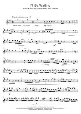 page one of I'll Be Waiting (Flute Solo)