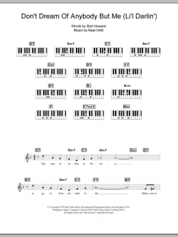 page one of Don't Dream Of Anybody But Me (Li'l Darlin') (Piano Chords/Lyrics)