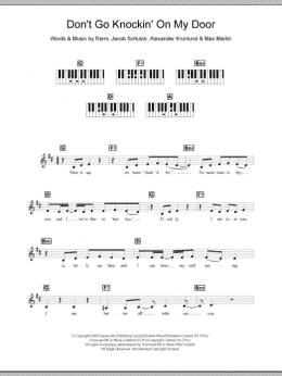 page one of Don't Go Knockin' On My Door (Piano Chords/Lyrics)