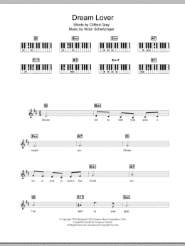 page one of Dream Lover (Piano Chords/Lyrics)