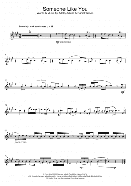 page one of Someone Like You (Flute Solo)