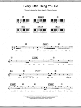 page one of Every Little Thing You Do (Piano Chords/Lyrics)